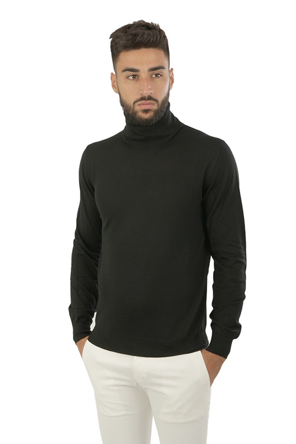 Black wool SUITE 191 turtleneck