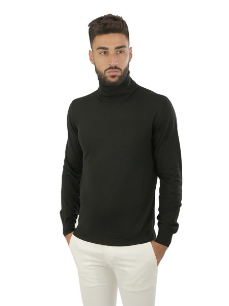 Black wool SUITE 191 turtleneck