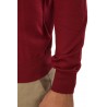 Crewneck sweater SUITE 191 in burgundy wool