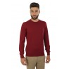 Maglia girocollo SUITE 191 in lana bordeaux