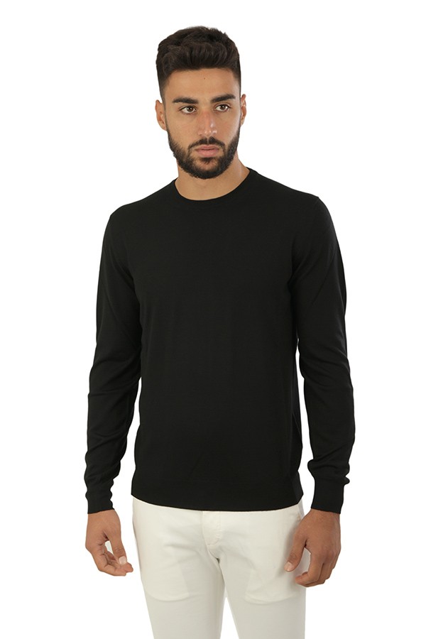 SUITE 191 crewneck sweater in black wool