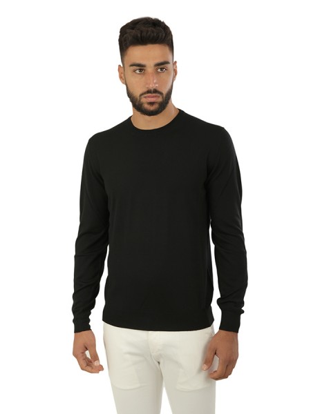 SUITE 191 crewneck sweater in black wool