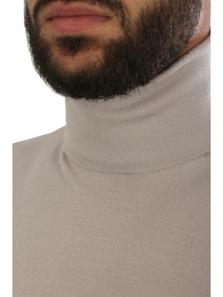 SUITE 191 turtleneck in sepia-colored wool