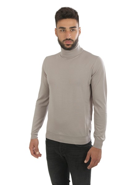 SUITE 191 turtleneck in sepia-colored wool