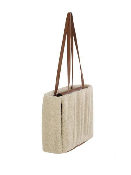 Bag THEMOIRE kore re-fur milk/brown