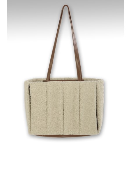 Bag THEMOIRE kore re-fur milk/brown