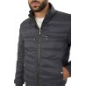 Reversible inner polyamide quilted down jacket