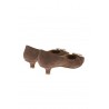 Brown suede PROSPERINE pumps