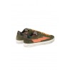 Green SANYAKO sneakers with orange details