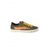 Green SANYAKO sneakers with orange details