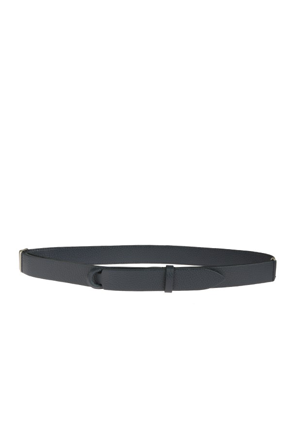 navy blue leather ORCIANI belt