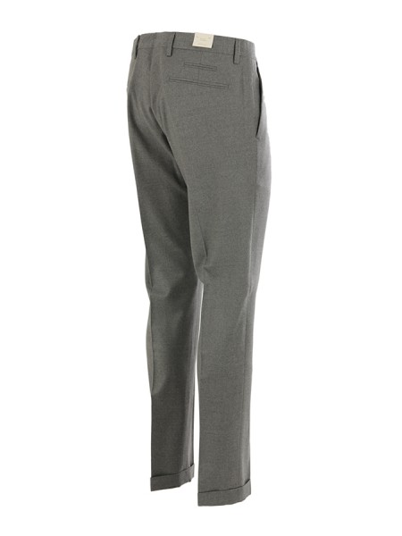 BRIGLIA trousers in stone-colored flannel