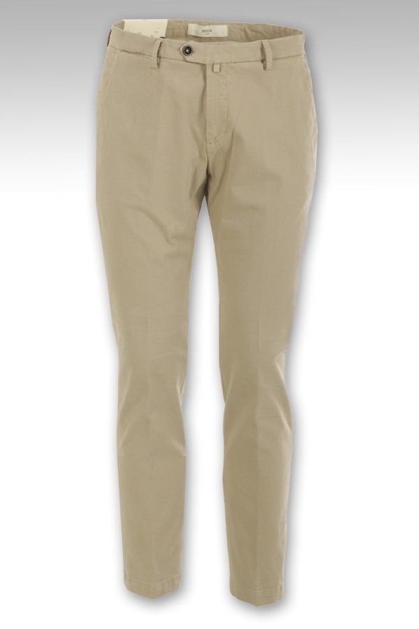 BRIGLIA trousers in beige cotton