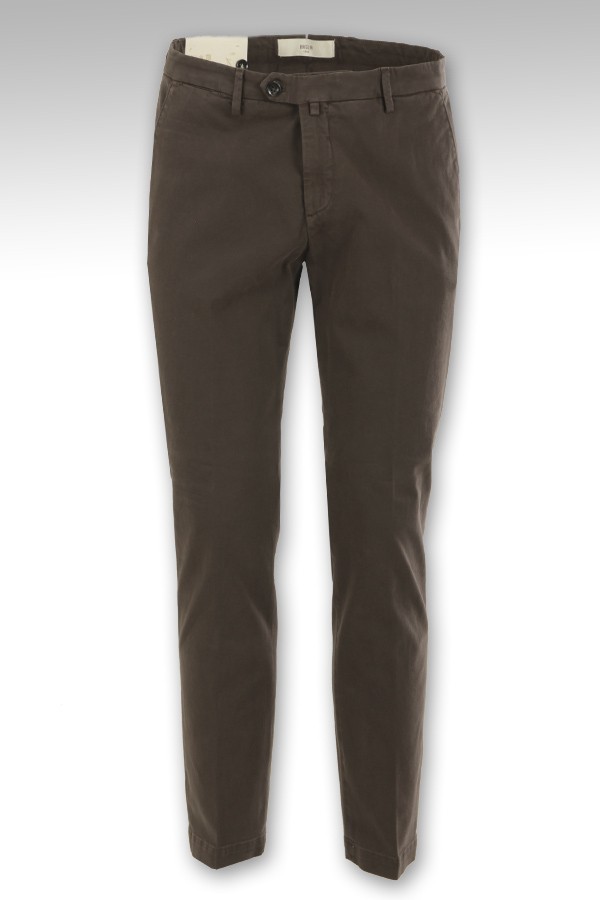 Brown cotton BRIGLIA trousers