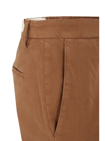 Tobacco stretch BRIGLIA trousers