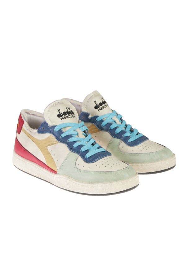 Multicolor DIADORA basket row cut sneaker