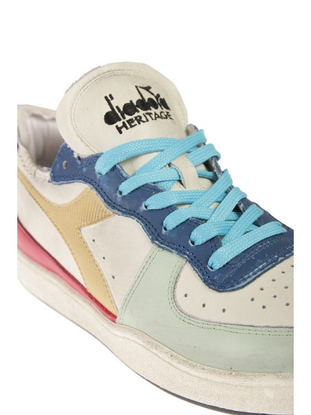 Multicolor DIADORA basket row cut sneaker