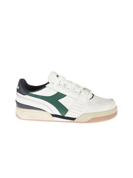 DIADORA davis leather white blue sneakers