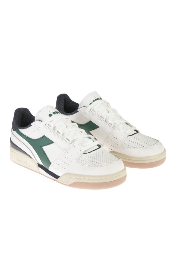 DIADORA davis leather white blue sneakers