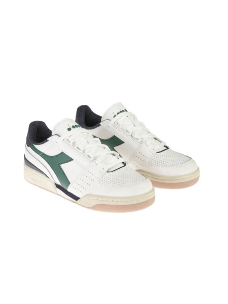 DIADORA davis leather white blue sneakers