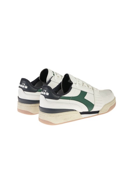 DIADORA davis leather white blue sneakers