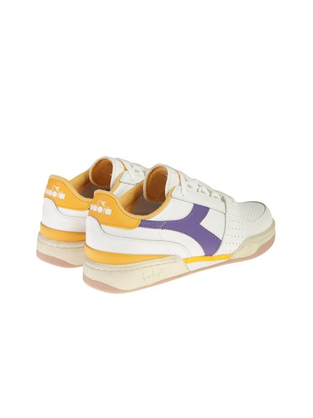 Sneakers DIADORA davis leather white orange