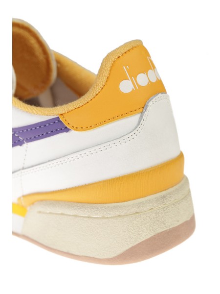 Sneakers DIADORA davis leather white orange