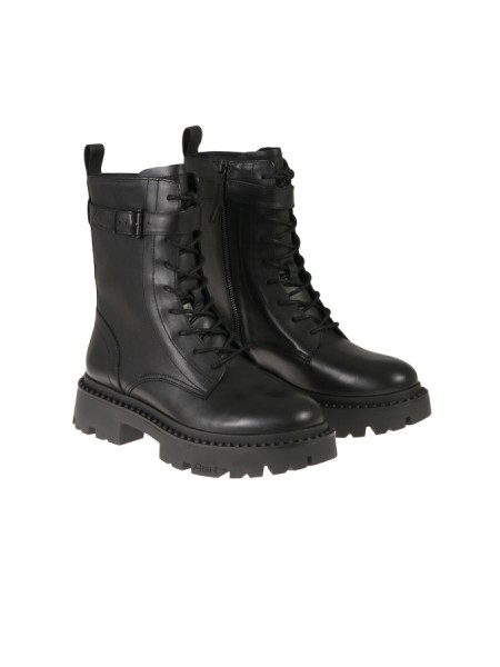 Black ASH lace-up combat boot