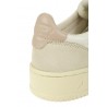 AUTRY medalist low white-beige-pink sneakers