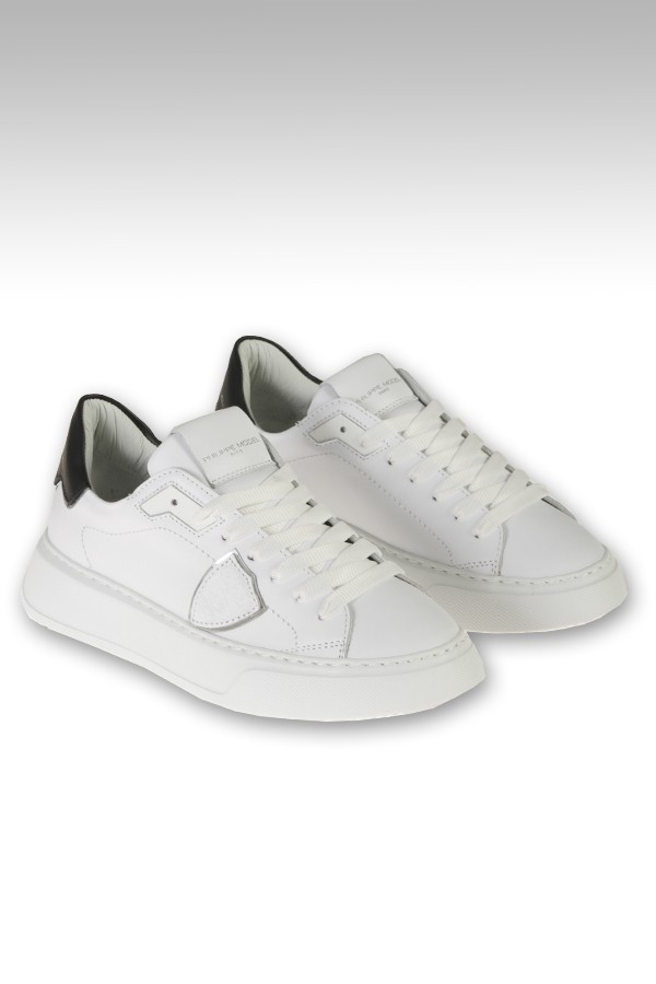 White PHILIPPE MODEL temple low sneakers