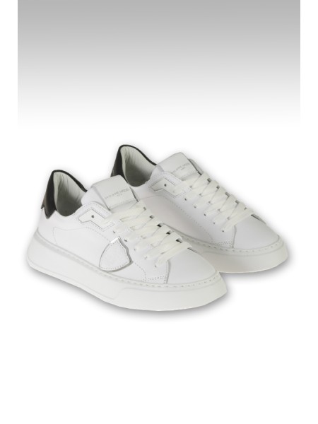 White PHILIPPE MODEL temple low sneakers