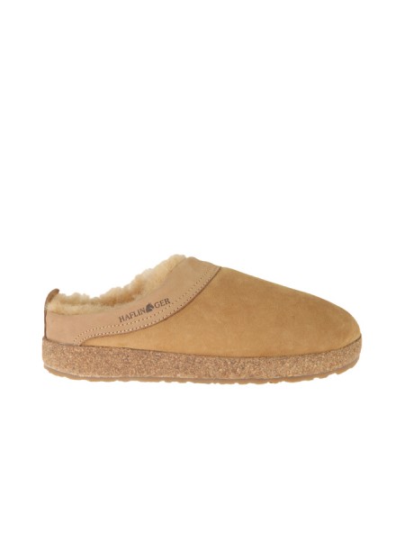 HAFLINGER slipper in beige suede