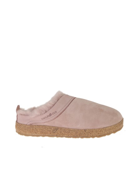 HAFLINGER slipper in pink suede