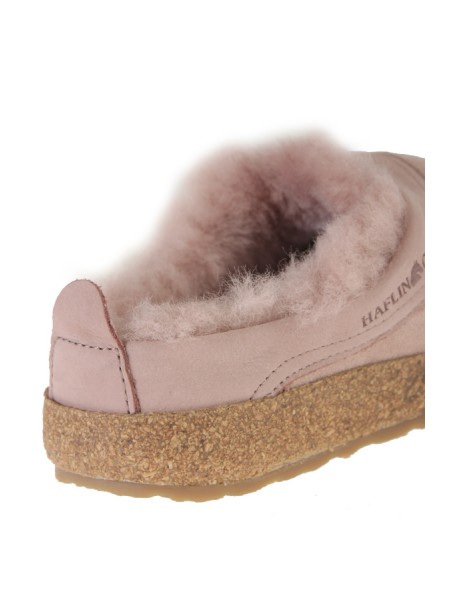 HAFLINGER slipper in pink suede