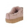 HAFLINGER slipper in pink suede