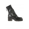 Black leather ankle boot HALMANERA