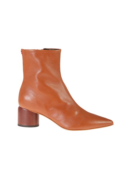 HALMANERA ankle boot in beech-colored leather