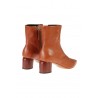 HALMANERA ankle boot in beech-colored leather