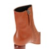 HALMANERA ankle boot in beech-colored leather