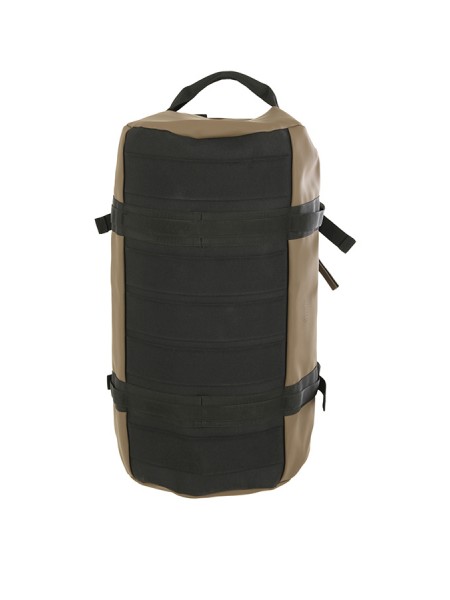 Wood-colored RAINS duffel bag