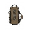 Wood-colored RAINS duffel bag