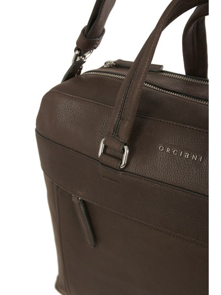 Dark brown chevrette ORCIANI bag