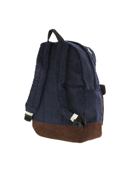 Blue-brown velvet MC2 backpack