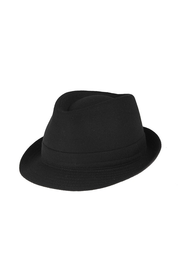 Black wool felt HILLMANN hat