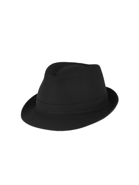 Black wool felt HILLMANN hat