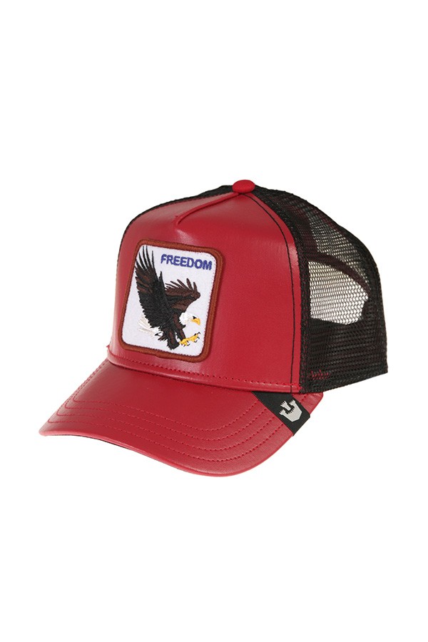 Red leather eagle GOORIN BROS hat