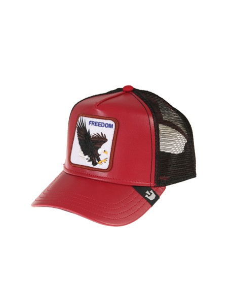 Red leather eagle GOORIN BROS hat