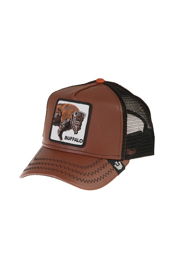 Buffalo hat GOORIN BROS chocolate leather