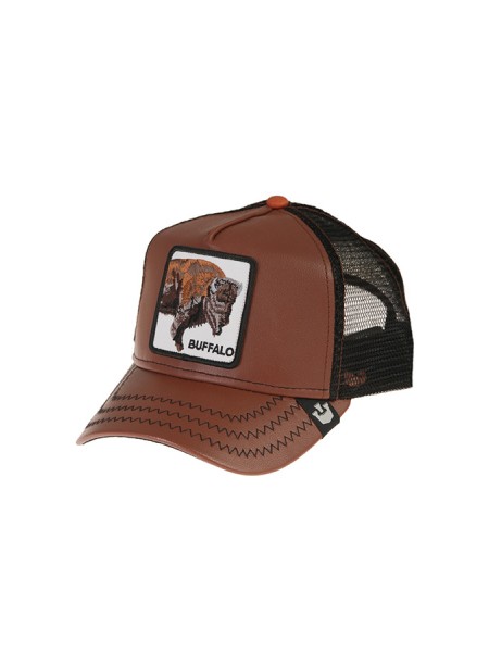 Buffalo hat GOORIN BROS chocolate leather