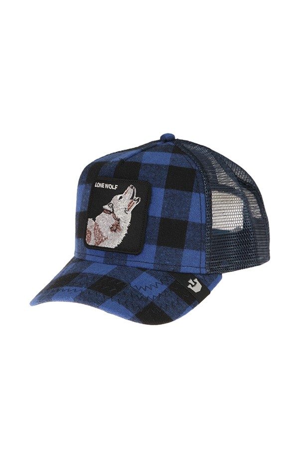 Blue check wolf GOORIN BROS hat